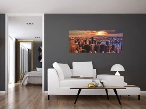 Obraz - Pohľad na metropole (120x50 cm)