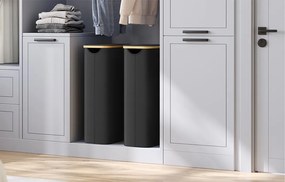 Koš na prádlo Leslie 65 L černý