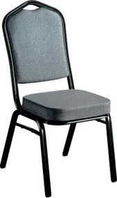 Jedálenská stolička Jazz, stredne šedá látka%