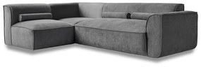 Sivá rohová pohovka (ľavý roh) Flex Felix – Miuform