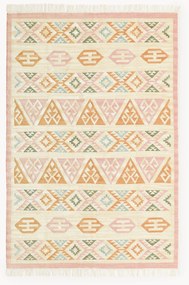 Ručne tkaný vlnený kelímový koberec Anisa