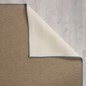 Jutový behúň na schody v modro-prírodnej farbe 60x600 cm Diamond - Flair Rugs