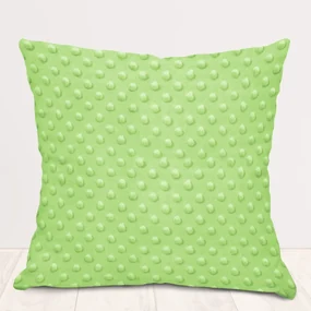 Biante Detská obliečka na vankúš Minky 3D bodky MKP-005 Pastelová svetlo zelená 30 x 50 cm