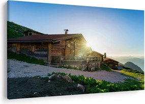 Obraz - Ráno v alpách, Tirolsko (90x60 cm)