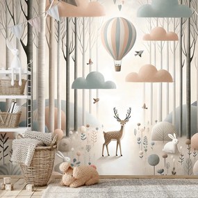 Tapeta lesná rozprávka s balónom