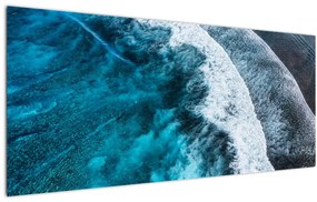 Obraz - Vlny na mori (120x50 cm)