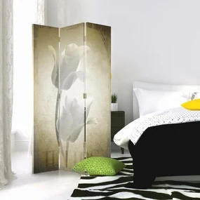 Gario Paraván Retro Tulipány Rozmery: 180 x 170 cm, Prevedenie: Klasický paraván