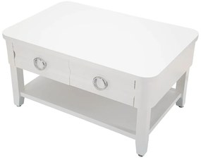 Biely konferenčný stolík z jedľového dreva 60x90 cm Shine – Mauro Ferretti