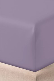 Saténová plachta s gumičkou CLARE vresová Rozmer: 90x200x30 cm