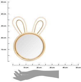 Zrkadlo Rabbit, hnedé