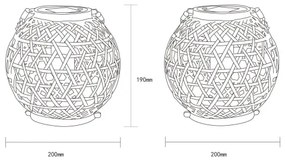 Globo 36659 - LED Solárne svietidlo LED/0,02W/3V IP44