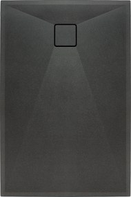 Deante Obdĺžniková sprchová vanička Correo 140x90 cm, granit, grafit metalic - KQR G47B