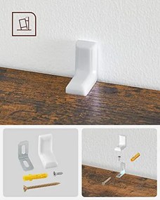 Knižnica s 8 priehradkami VASAGLE LBC024T01