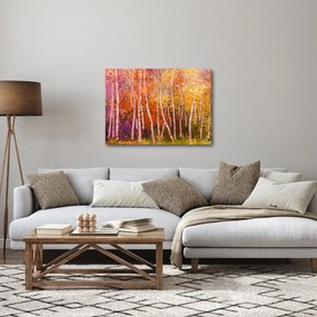 Obraz farebného lesa (70x50 cm)