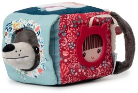 Lilliputiens - textilná kocka s aktivitami - vlk Ľudovít