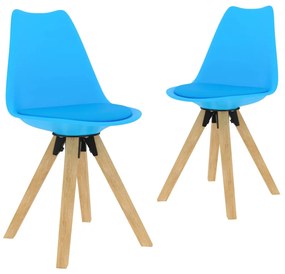 Jedálenské stoličky 2 ks, modré 324235