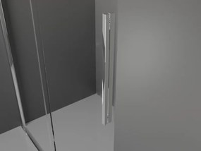 Mexen Velar, posuvné dvere do otvoru 90x200 cm, 8mm číre sklo, chrómový profil, 871-090-000-01-01