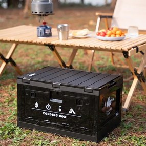 Skladací box NILS Camp NCB4006 2v1 s vekom a funkciou stola 50L
