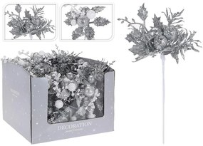 Kvet na drôtiku 20 cm silver 2AS ABJ403050