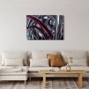 Obraz sivej abstrakcie (90x60 cm)