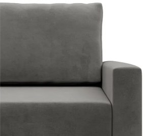 Trojmiestna rozkladacia sedačka BLANK Elegant svetlosivá