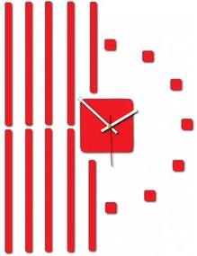 Nástenné hodiny Quartz, nalepovacie dekorácie, 3D zrkadlové nálepky Xmomo X0034- HEU-