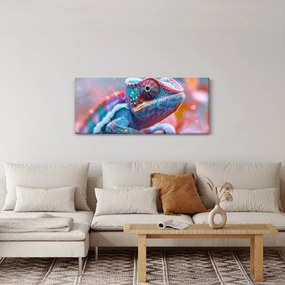 Obraz - Sfarbený chameleón (120x50 cm)