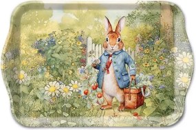 Melamínová tácka s králikom na lúke Mister Rabbit - 13*21 cm