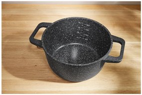 Silvercrest®  Hrniec z hliníkovej zliatiny, 24 cm (čierna žula)  (100390959)