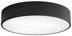 Vonkajšie stropné svietidlo so senzorom CLEO 3xE27/24W/230V pr. 40 cm čierna IP54