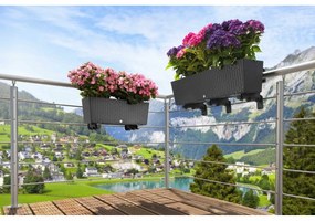 Flower Lover Samozavlažovací kvetináč Supreme antracit, 75 cm, 75 cm