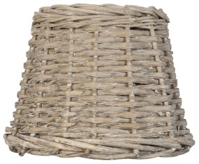 Hnedé antik ratanové tienidlo - Ø 20*15 cm / E27