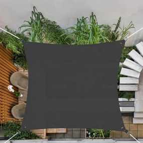 Slnečná plachta 4x4 m 160 g/m2 SPRINGOS SN0054 - grafitová