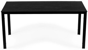 ModernHome Záhradný stôl 156 x 78 cm - Čierny