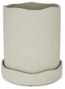 Kvetináč Uneru, veľký – sivý