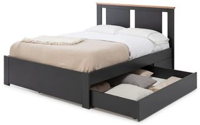 Antracitovosivá zásuvka Marckeric Enara, 137 x 147 cm