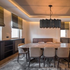 Toolight Toolight, stropné svietidlo 3xE27 APP1306-C, čierna matná, OSW-00944