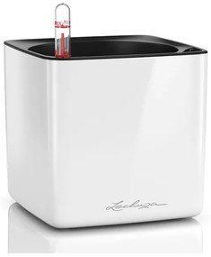 Lechuza Cube Glossy 14 All inclusive set white highgloss 14x14x14 cm