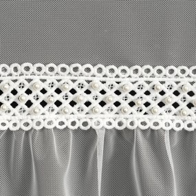 ZÁCLONA NA KRÚŽKOCH NAOMI 140X260 CM BIELA