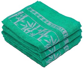 Bambusový uterák BAMBOO 50 x 90 cm zelený, 70% bambusové vlákno | 30% bavlna