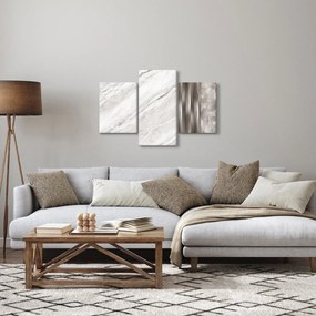 Obraz - Mramor so striebornými linkami (90x60 cm)