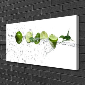 Obraz Canvas Limetka voda kuchyňa 120x60 cm
