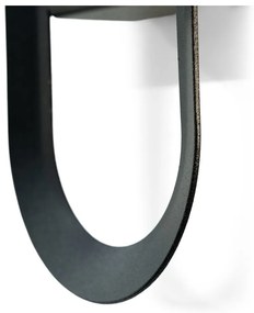 Čierny nástenný oceľový háčik Coucou – Spinder Design