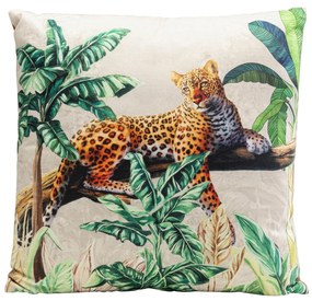 Jungle Leopard vankúš viacfarebný 43x43 cm