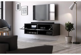 Závěsný TV stolek Derby 100 cm černý