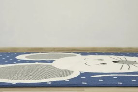 Detský koberec LUNA KIDS 534221/94955 - Myška, modrý