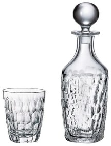 Bohemia Crystal Whisky set Marble (set 1 karafa + 6 pohárov)