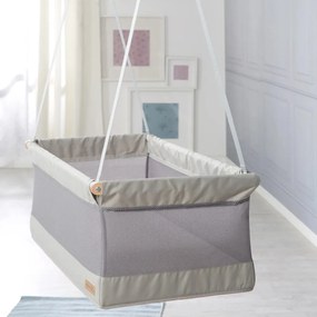 Sivá kolíska 90x45 cm Safe asleep – Roba