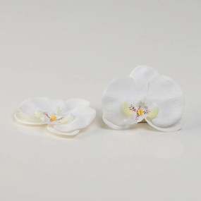 Umelá hlava kvetu orchidee MIRIAM v bielej farbe. Cena je uvedená za 1 kus.