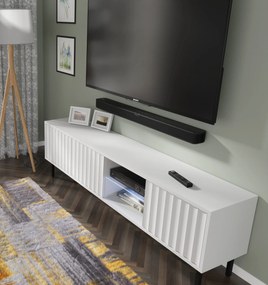 TV stolík/skrinka 156 Vinear (biela). Akcia -20%. Vlastná spoľahlivá doprava až k Vám domov. 1125132